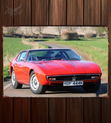 Металлическая табличка Maserati Ghibli SS